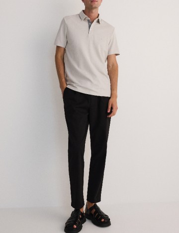 Tricou Reserved, gri deschis