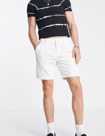 Pantaloni scurti ASOS, alb