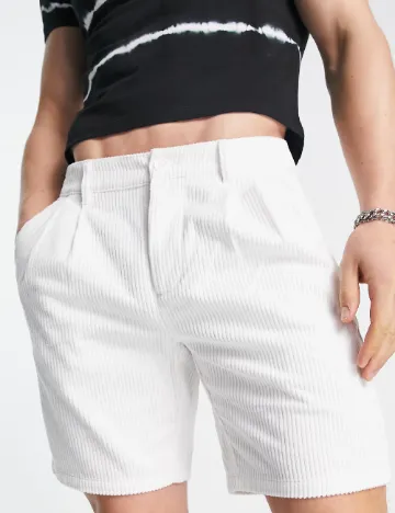 Pantaloni scurti ASOS, alb