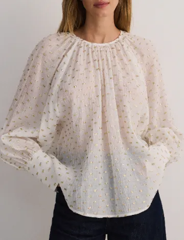 Bluza Reserved, alb Alb