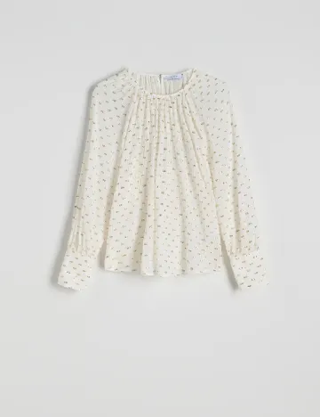 Bluza Reserved, alb Alb