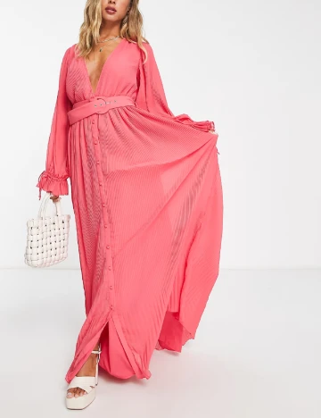 Rochie lunga ASOS, roz Roz