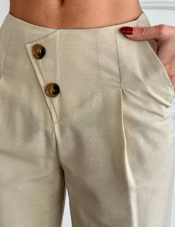 Pantaloni SHEIN, bej Crem