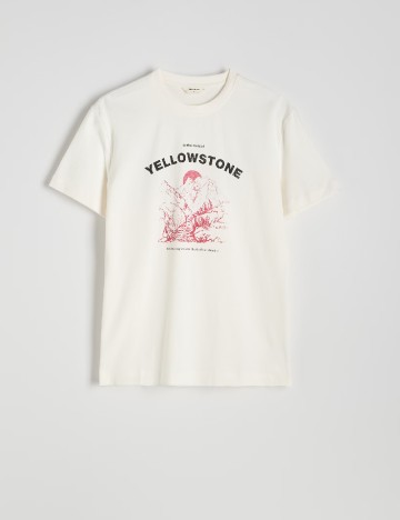 Tricou Reserved, alb