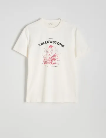 Tricou Reserved, alb