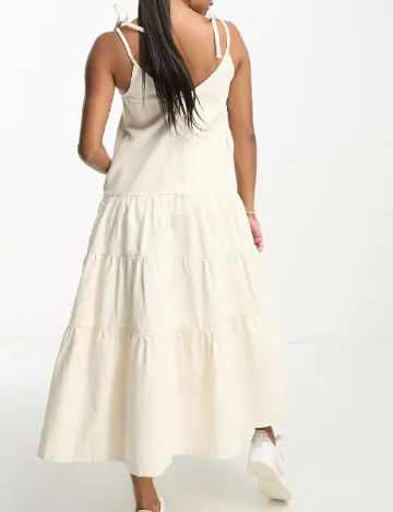 Rochie lunga ASOS, crem
