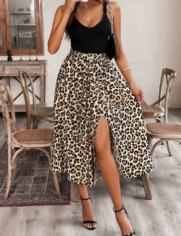 Rochie medie SHEIN, animal print Animal print