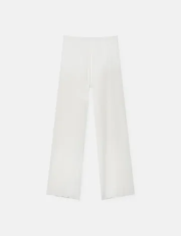 Pantaloni Pull&Bear, alb