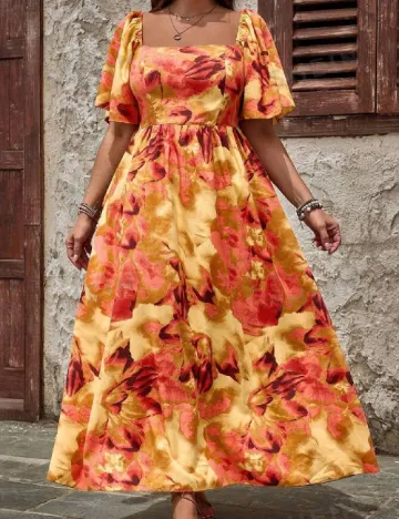 Rochie lunga SHEIN CURVE, mix culori