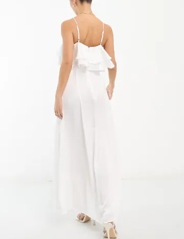 Rochie lunga Vila, alb Alb