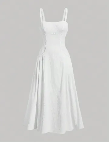 Rochie medie SHEIN, alb Alb