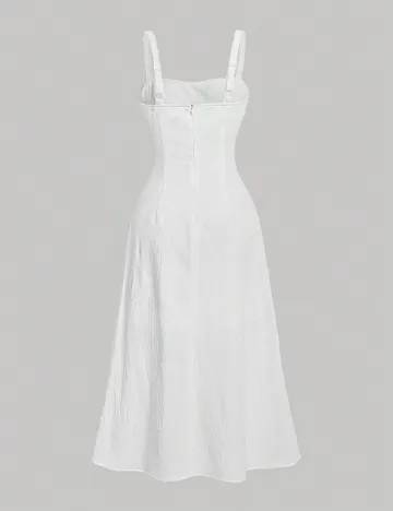 Rochie medie SHEIN, alb Alb