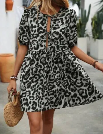 Rochie scurta SHEIN, animal print Animal print