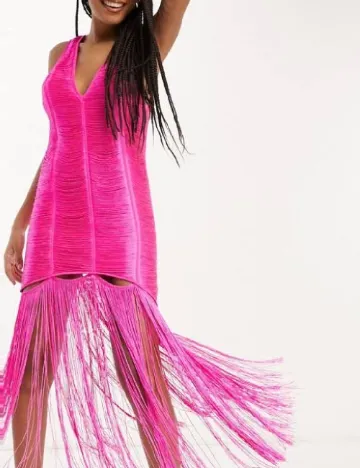Rochie medie ASOS, roz Roz