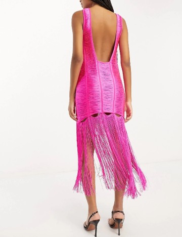 Rochie medie ASOS, roz