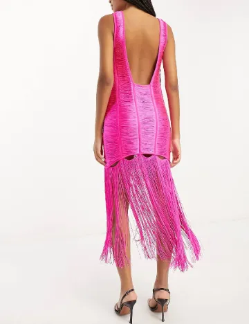 Rochie medie ASOS, roz Roz