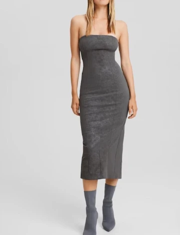 Rochie medie Bershka, gri Gri