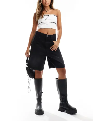 Pantaloni scurti COLLUSION, negru Negru