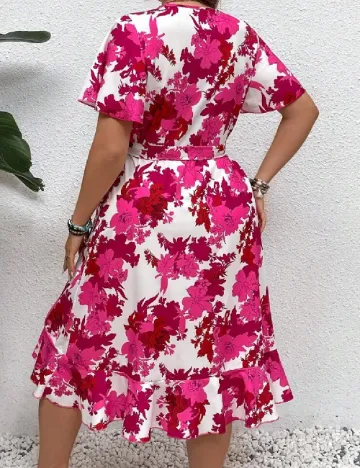 Rochie medie SHEIN CURVE, roz