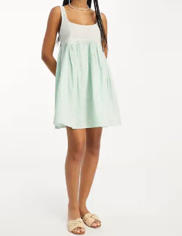 Rochie scurta ASOS, turcoaz Verde