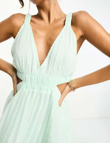 Rochie lunga ASOS, turcoaz Verde