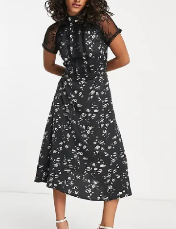 Rochie medie Liquorish, negru Negru