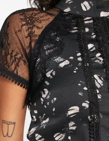 Rochie medie Liquorish, negru Negru