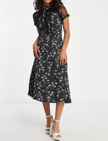 Rochie medie Liquorish, negru Negru