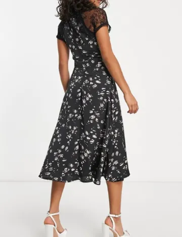 Rochie medie Liquorish, negru Negru
