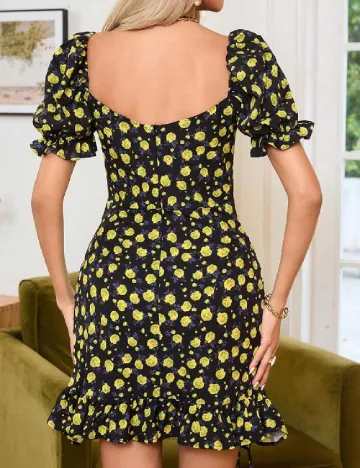 Rochie scurta SHEIN, negru Galben