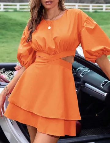 Rochie scurta SHEIN, portocaliu Portocaliu