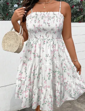 Rochie scurta SHEIN CURVE, alb Alb