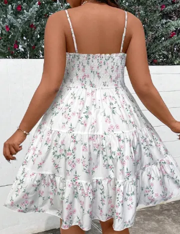 Rochie scurta SHEIN CURVE, alb Alb