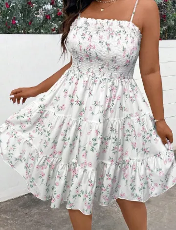 Rochie scurta SHEIN CURVE, alb Alb