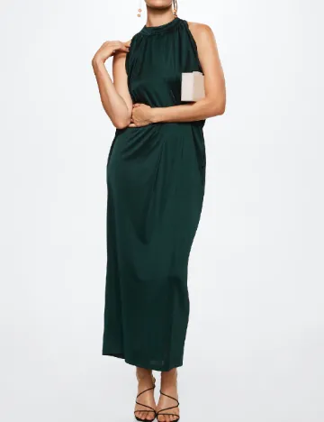 Rochie lunga Mango, verde inchis Verde
