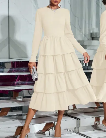 Rochie medie SHEIN, crem Crem