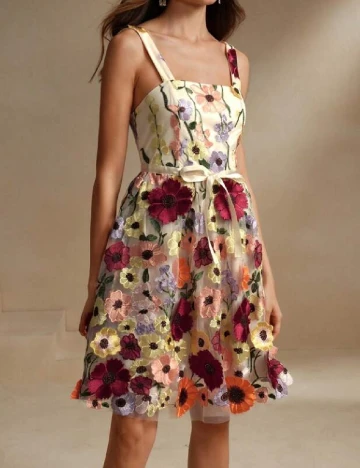 Rochie scurta Anewsta, floral print Floral print
