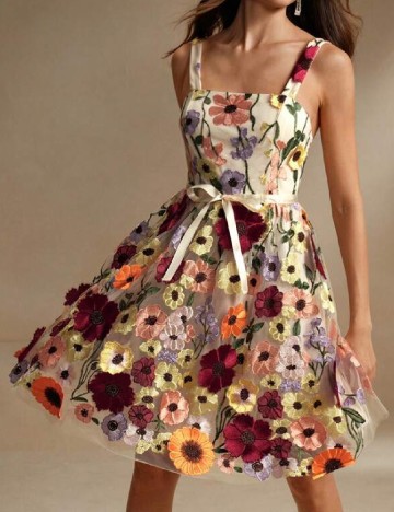 Rochie scurta Anewsta, floral print
