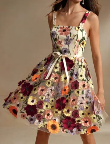 Rochie scurta Anewsta, floral print Floral print