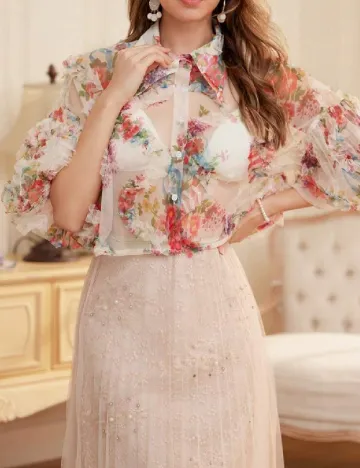 Camasa SHEIN, floral print Floral print