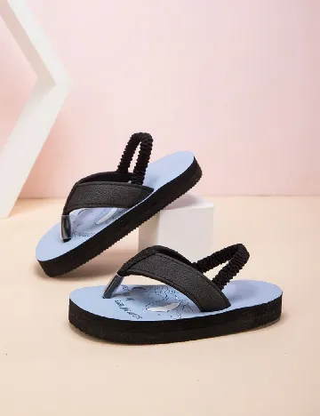 Sandale Shein Kids, negru/albastru Negru