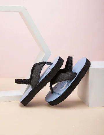 Sandale Shein Kids, negru/albastru Negru