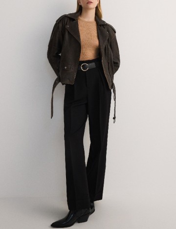 Pantaloni Reserved, negru