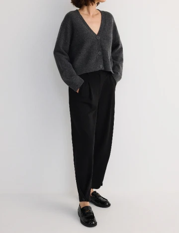 Pantaloni Reserved, negru