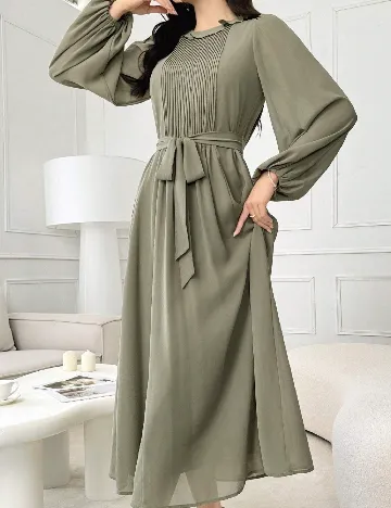 Rochie lunga SHEIN, verde Verde