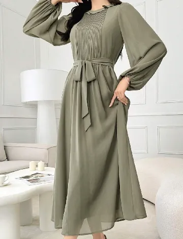 Rochie lunga SHEIN, verde Verde