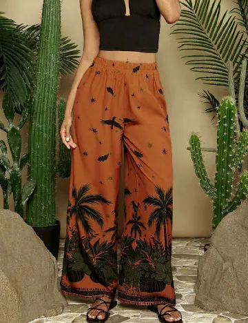 Pantaloni SHEIN, portocaliu