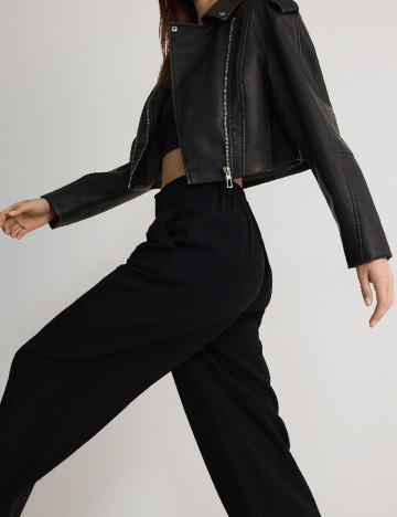 Pantaloni Reserved, negru