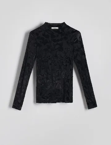 Bluza Reserved, negru Negru