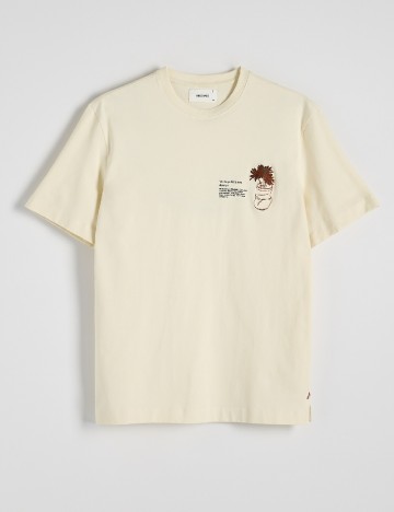 Tricou Reserved, crem